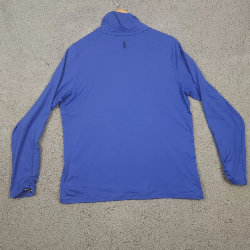 Polo Ralph Lauren Shirt Womens Large Blue Quarter Zip Golf‎ Preppy Pullover